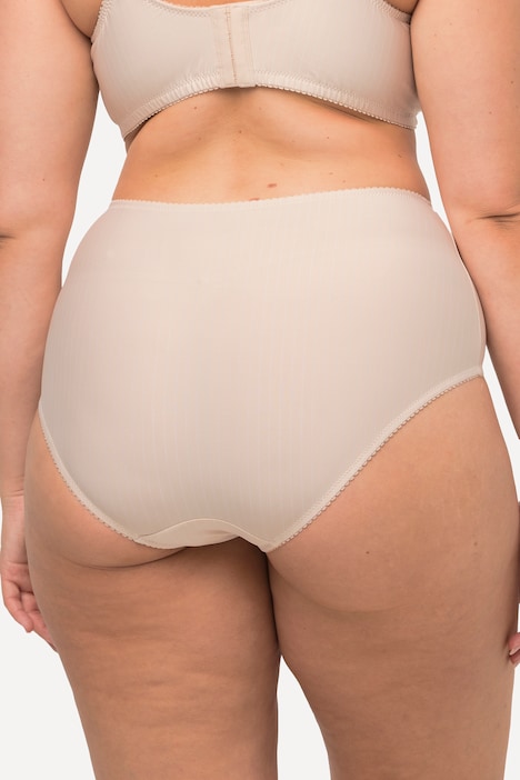 Midislips, 2er-Pack, Nadelstreifen, höher geschnitten