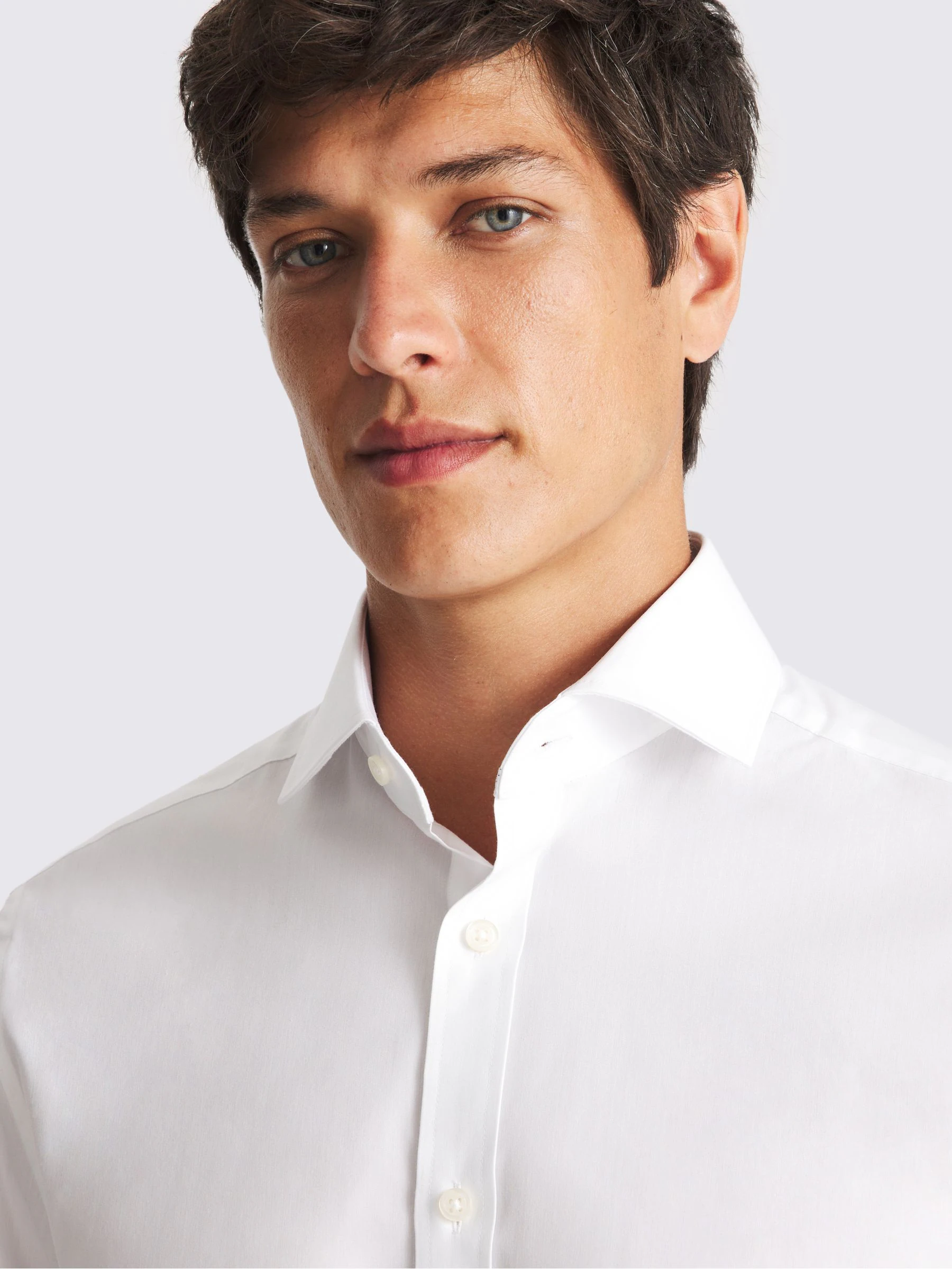 MOSS Tailored Fit Stretch Print Contrast Shirt