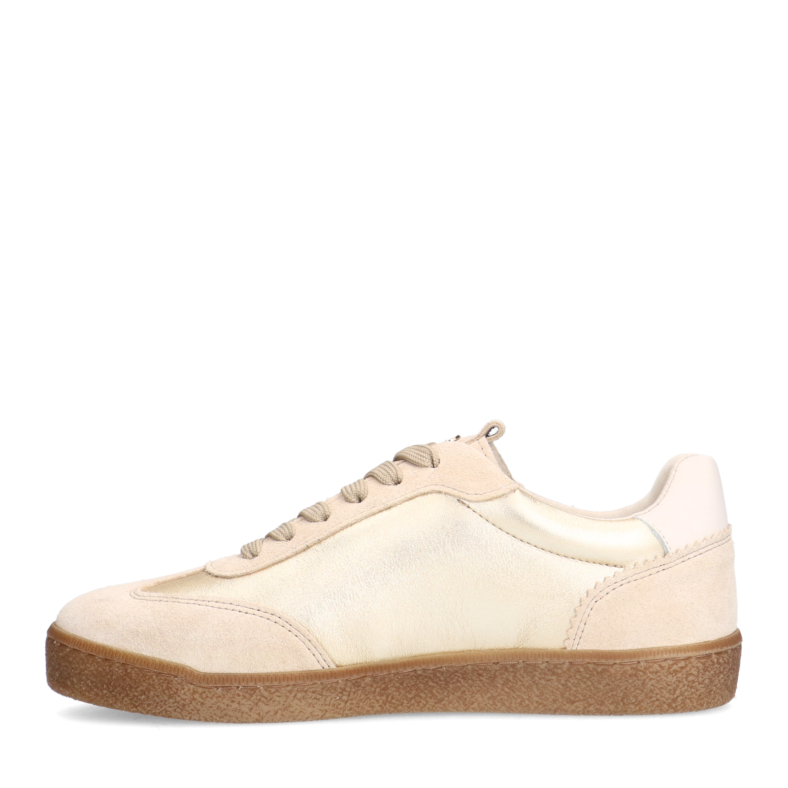 Gouden leren sneakers
