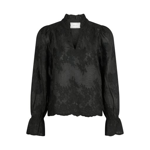 Neo Noir Amara Big Embroidery Bluse