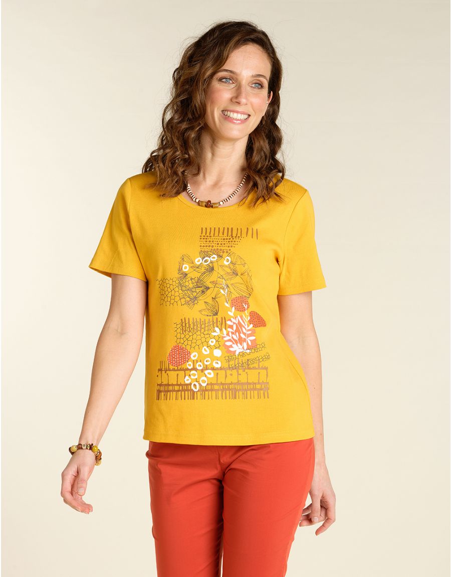 T-shirt jaune coton BIO