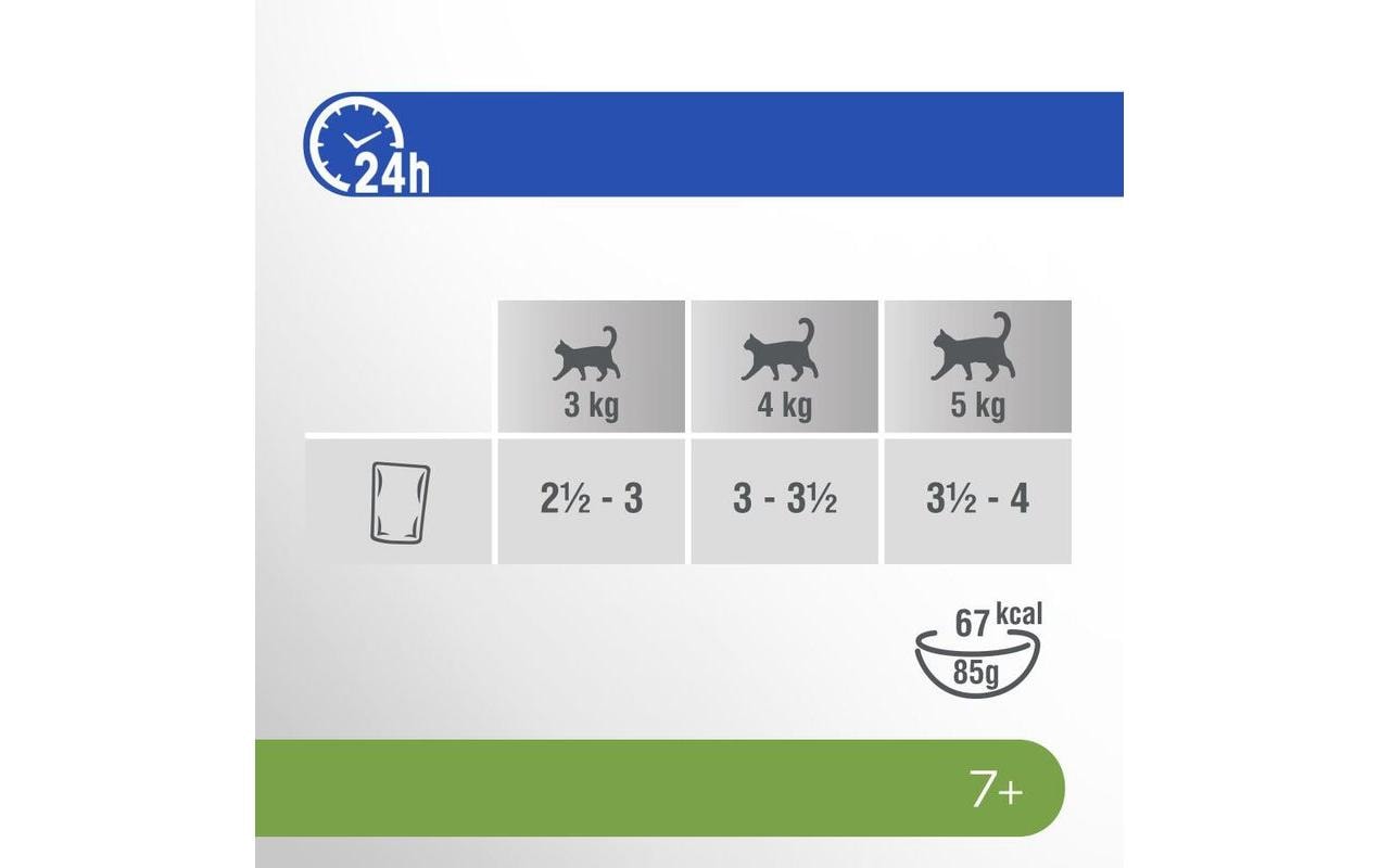 Nassfutter Cat Senior 7+ Mix in Sauce, 12 x 85gAlleinfuttermittel für ausgewachsene Katzen