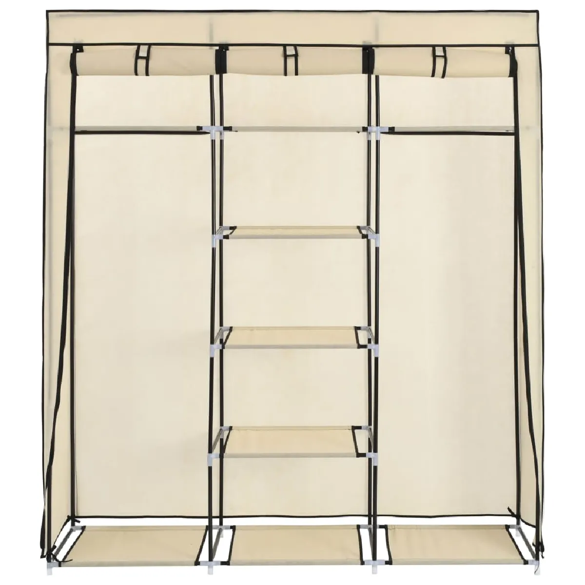 vidaXL Armoire Crème - 150x45x175 cm
