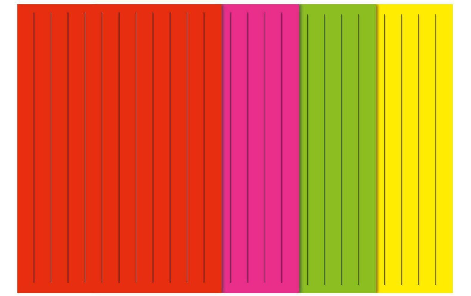 Bastelpapier für 9 Flechtmotive A4, 300 g/m², Mehrfarbig132 Flechtstreifen für Flechtmotive