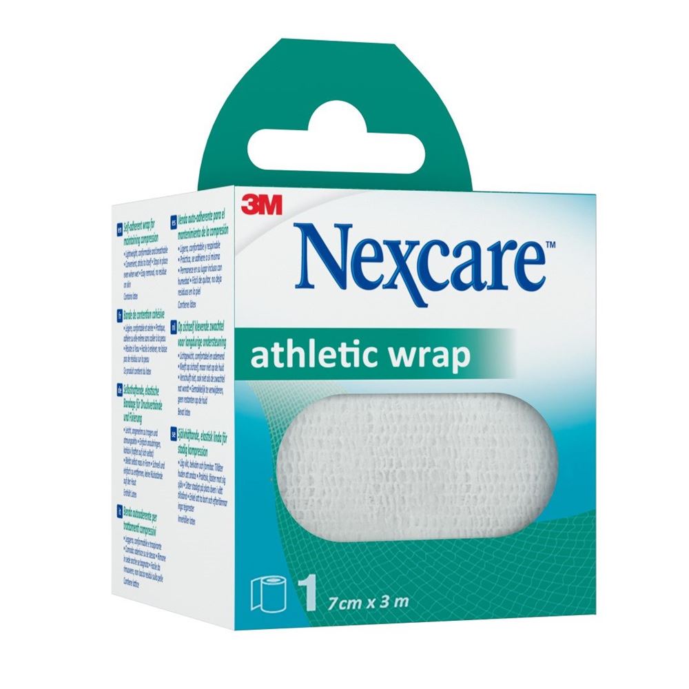 NEXCARE Athletic Wrap<br>1 Stück, 7cmx3m, weiss