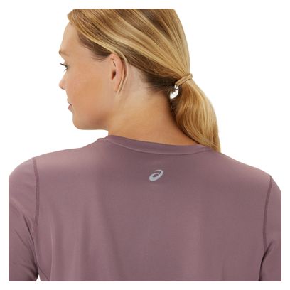 Maillot manches longues Asics Fujitrail Logo Mauve Femme