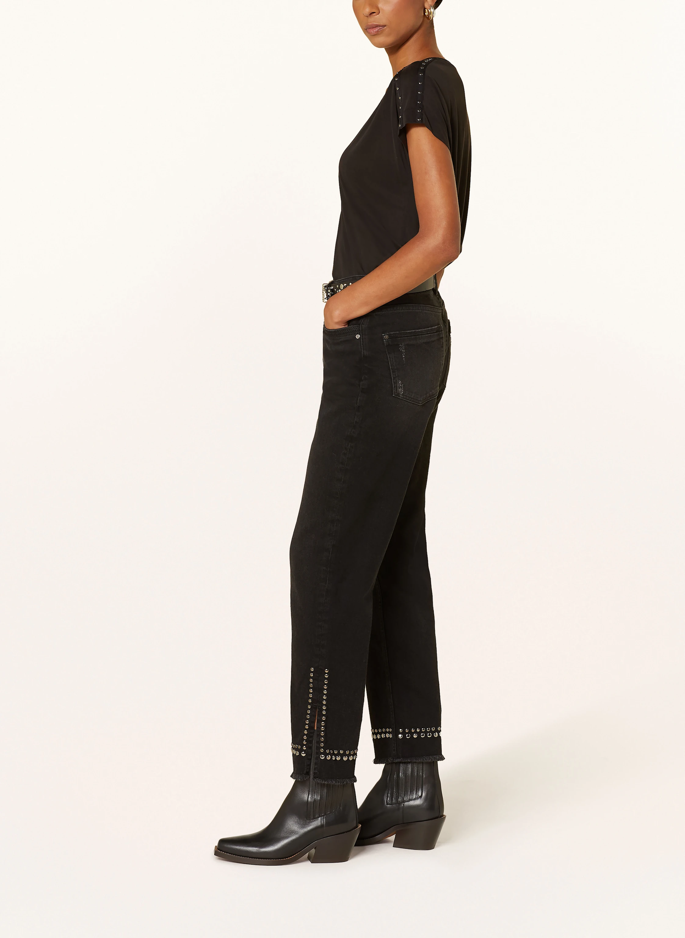 MOS MOSH Straight Jeans MMVERTI mit Nieten