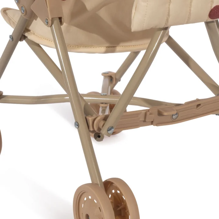 Konges Sløjd - Puppen Kinderwagen, fleur decor