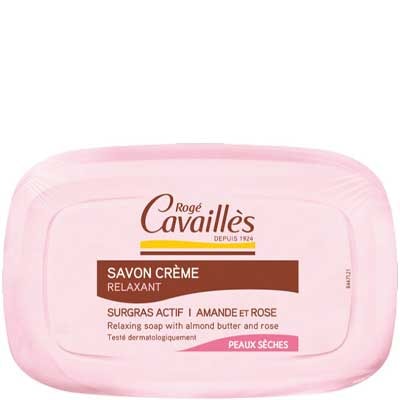 Rogé Cavaillès - Savon solide nourrissant - Beurre d'amande & rose - Peaux sensibles - 115 g