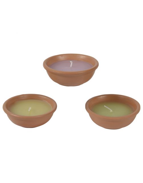 Decoris Citronella Kaars - Branders - 7.8 cm Assorti 1 stuk