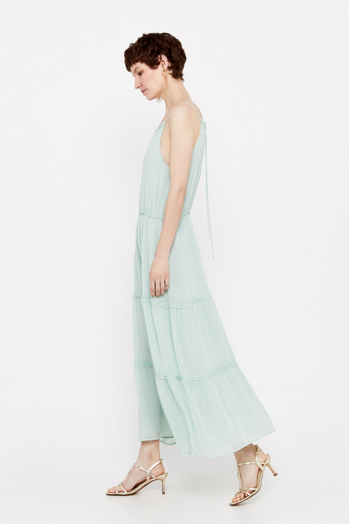 Vestido longo sustentável - Verde