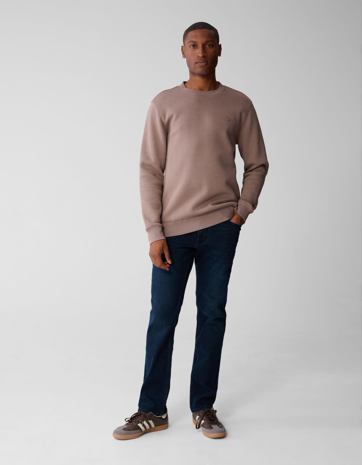 Slim Straight Fit Jeans Blauw/Zwart L32