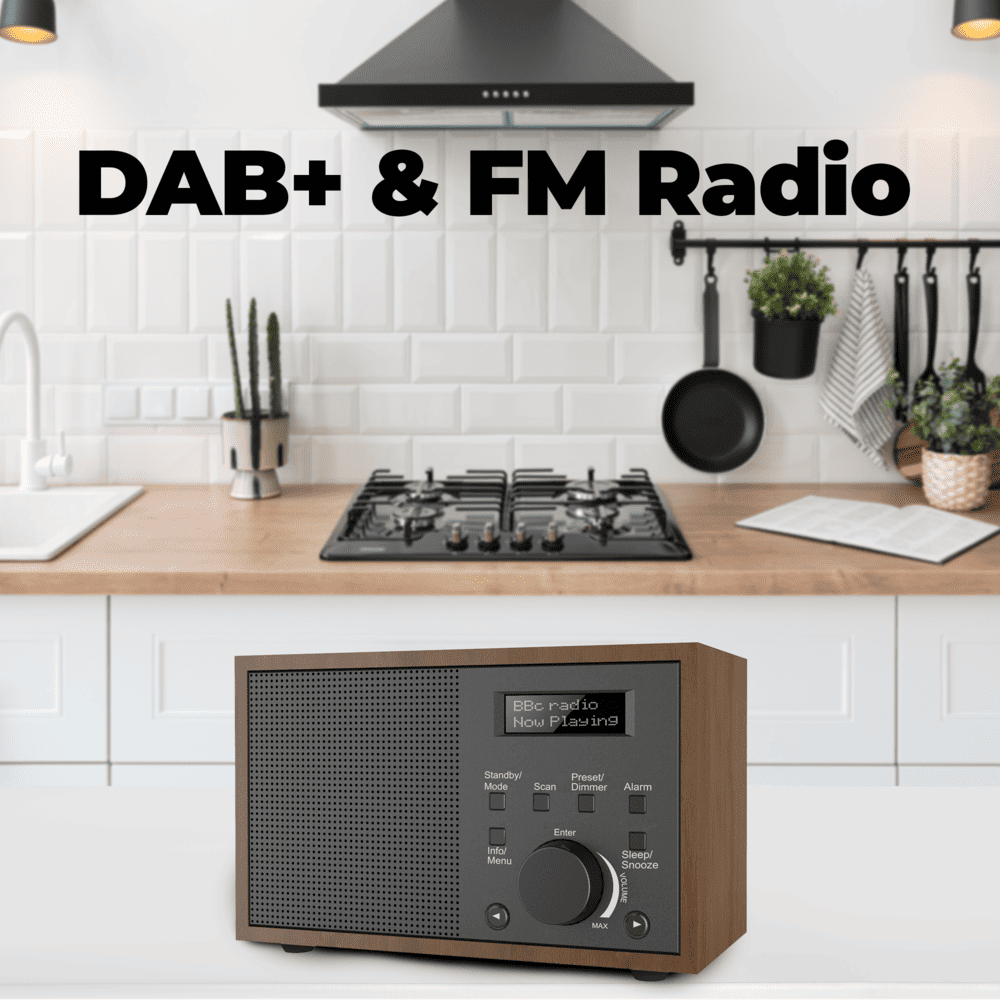 Denver DAB46W DAB+/FM Radio - Grey