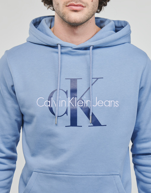 Calvin Klein Jeans - MONOLOGO REGULAR HOODIE - Bleu