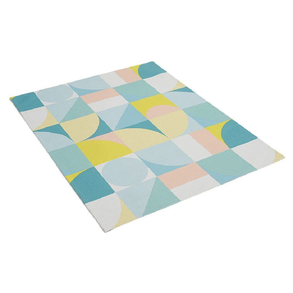 Tapis de jardin Berlingot antidérapant motif géométrique pastel