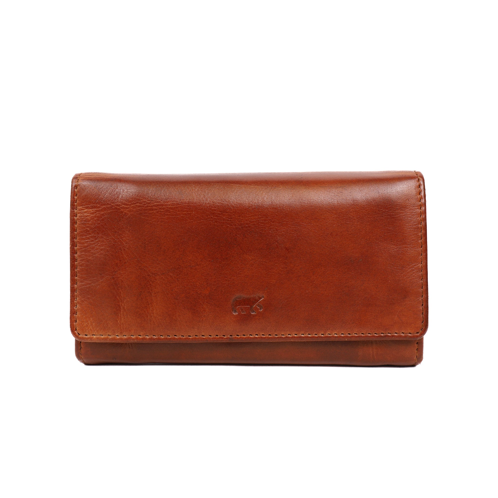 Overslag portemonnee 'Noor' cognac Cognac