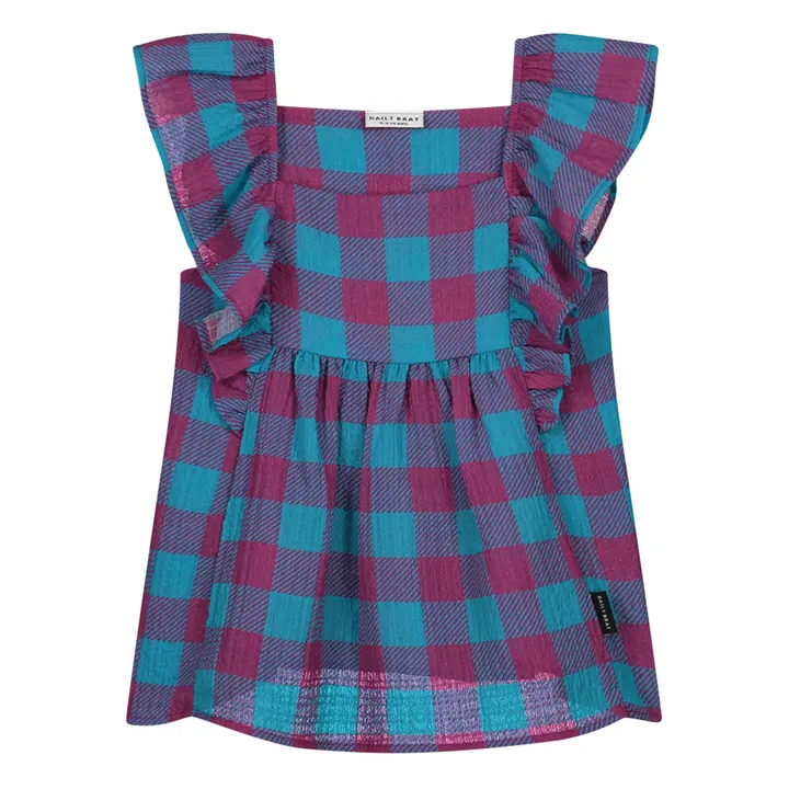 Daily Brat Robe Sandy Vichy | Bleu canard
