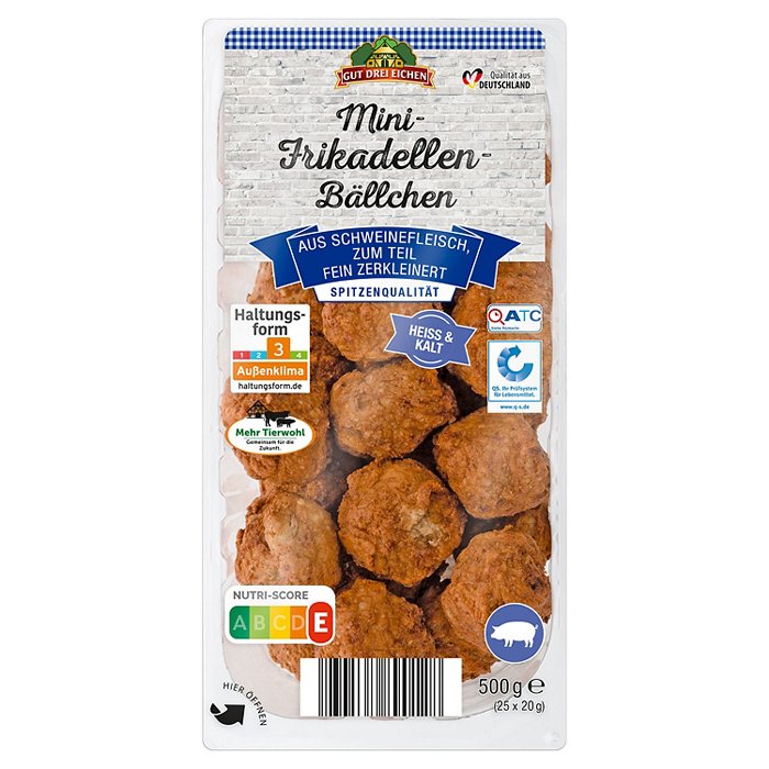 GUT DREI EICHEN Meatballs 500 g, Mini Frikadellen