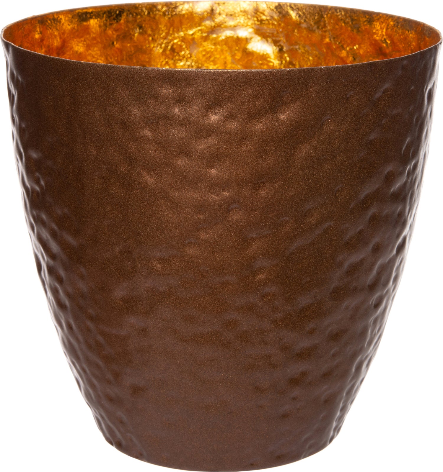 Intratuin waxinelichthouder Loki koper / goud D 12 H 11 cm