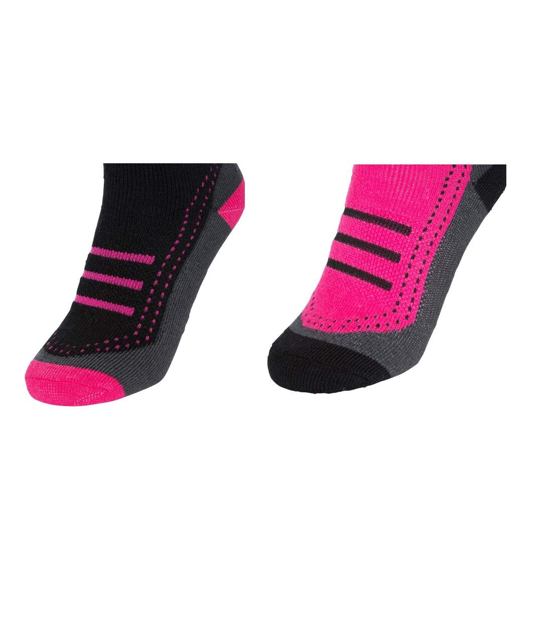 Trespass - Chaussettes de ski JANUS - Femme (Rose foncé/noir) - UTTP4530
