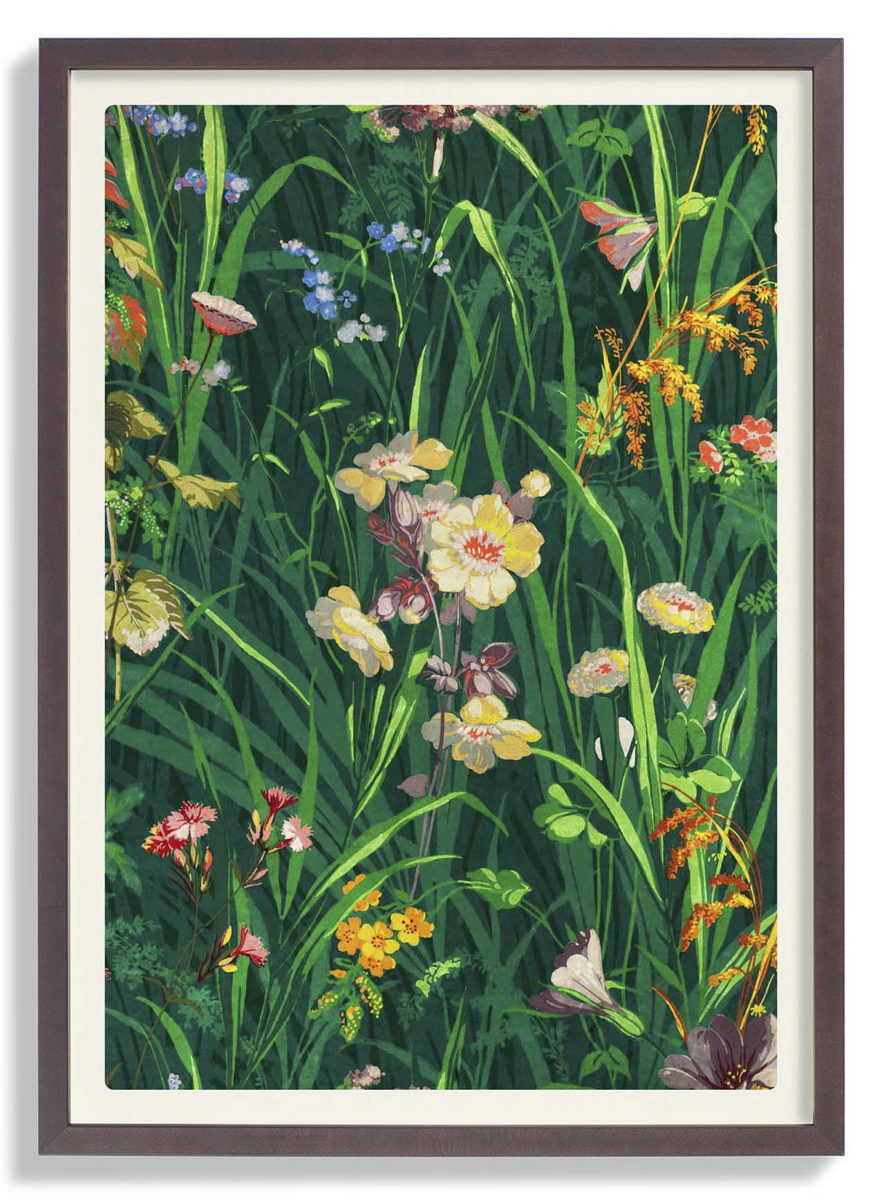 William Morris Gras mit Lavendelgelb und Rosa