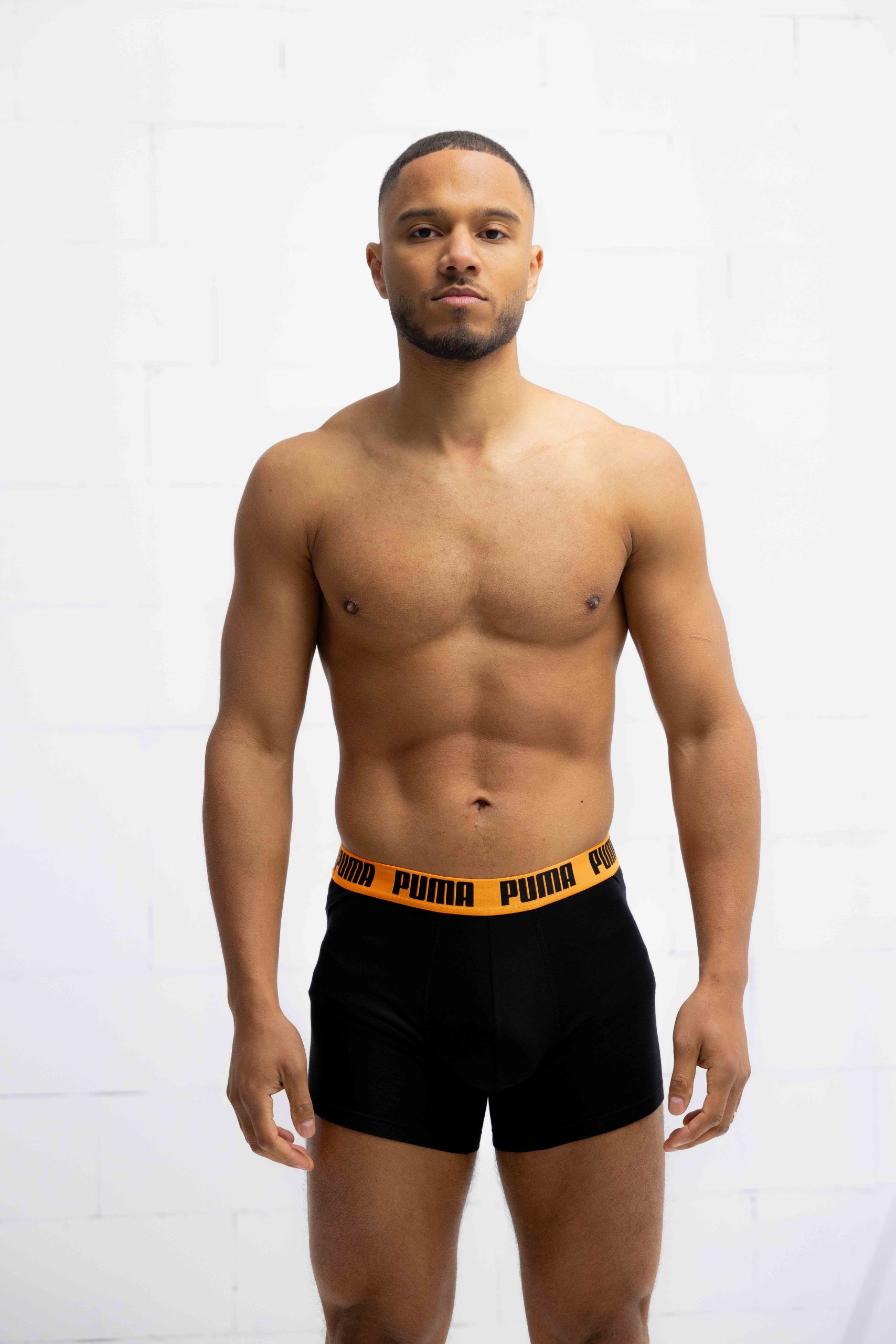 Puma Everyday Basic Boxershort Heren 6-Pack Zwart/Oranje/Blauw