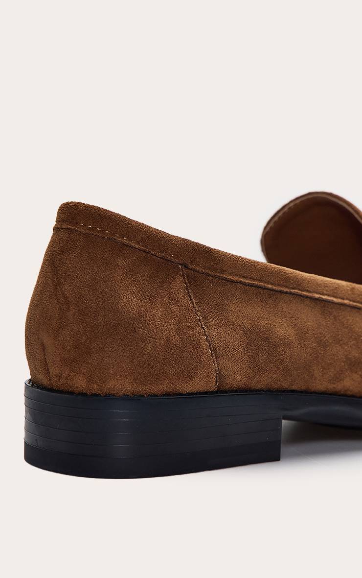 Taupe Mocassin En Daim