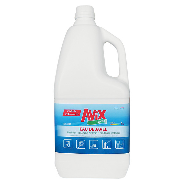 Eau de javel 1er prix 2,6% 2 L, lot de 6