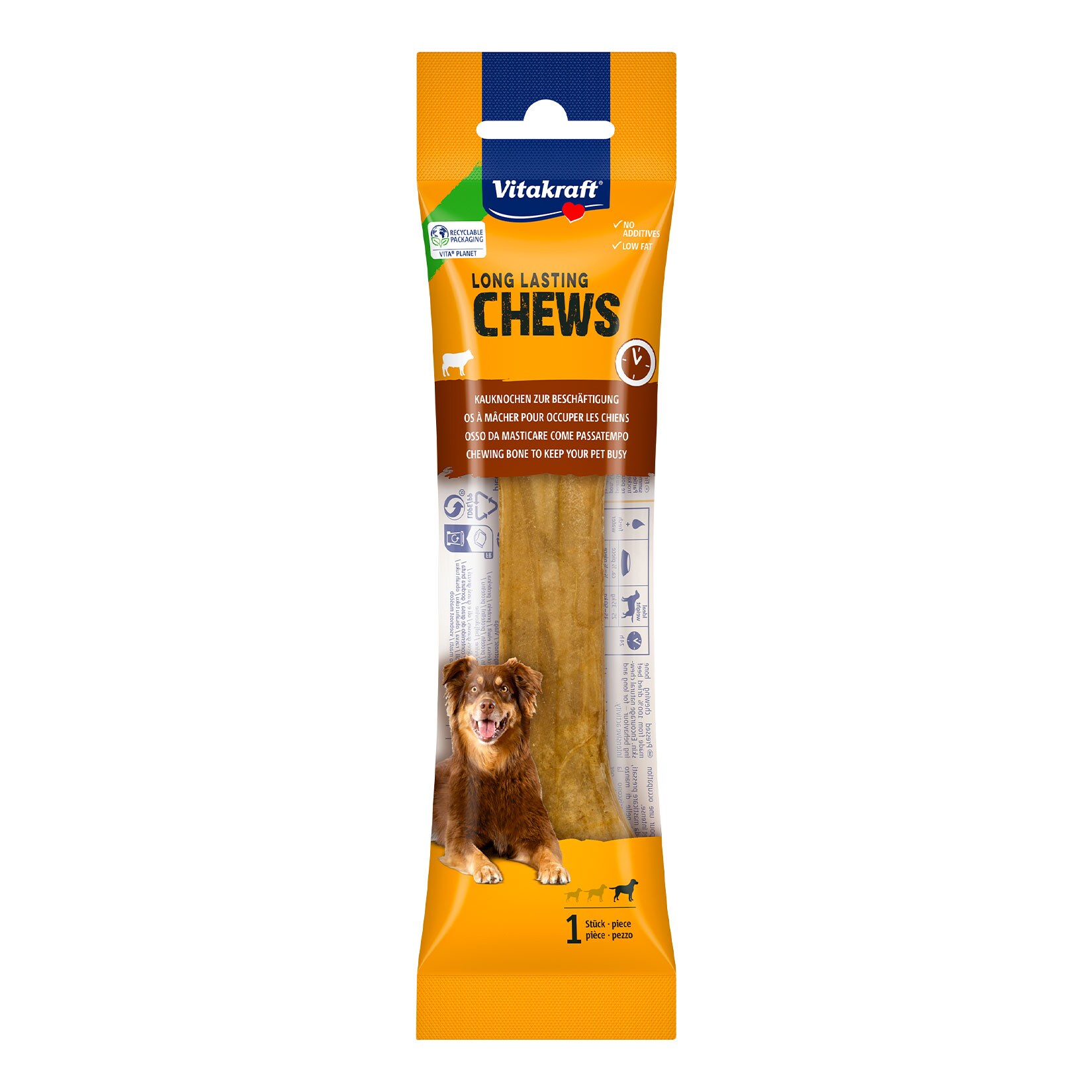 Vitakraft Long Lasting Chews Kauknochen 60 g, 24er Pack