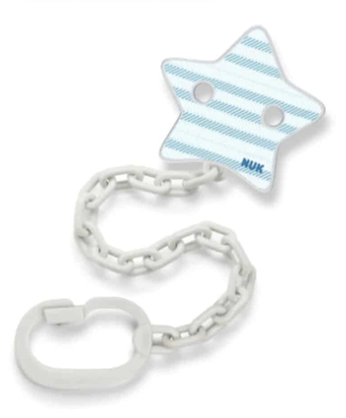 NUK Attache sucette - Etoile Bleu