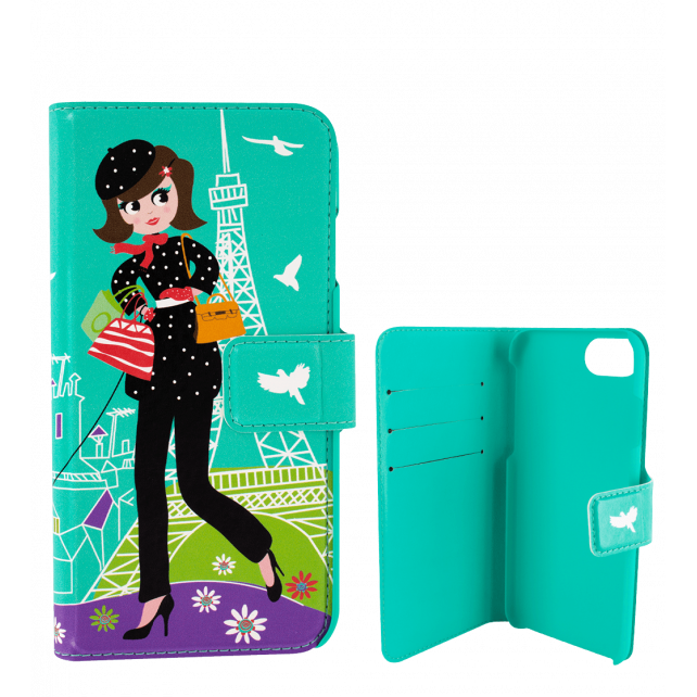 Coque à clapet pour iPhone 6 Plus, 7 Plus - Iwallet