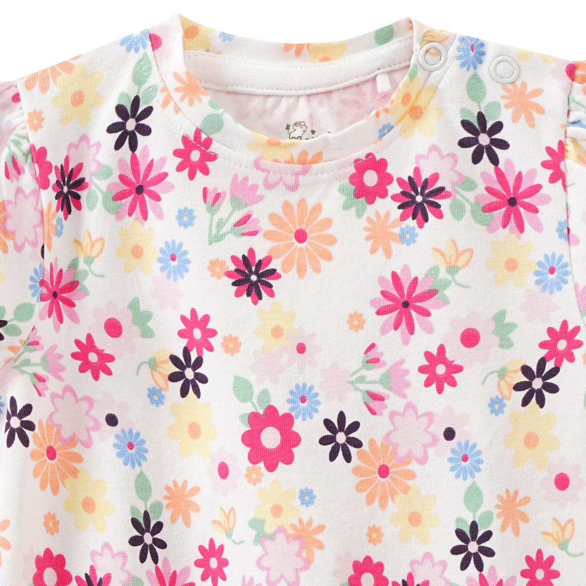 Topomini Baby T-Shirt mit Bio-Baumwolle weiss / bunt