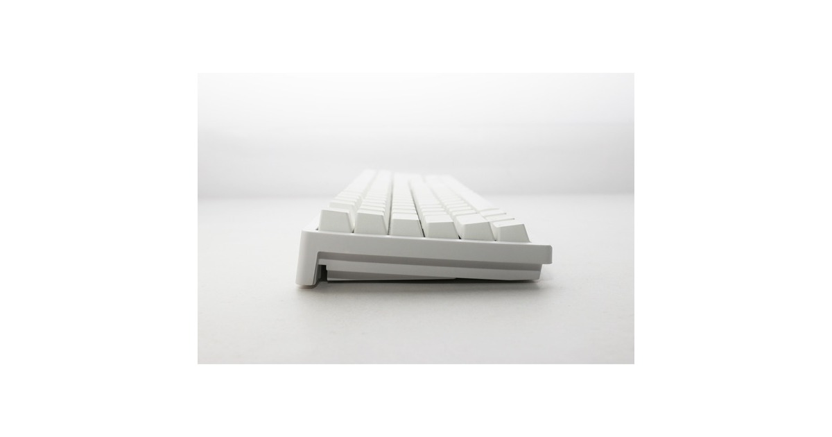 DuckyZero 6108 Pure White, gaming toetsenbord  (Wit, US lay-out, Cherry MX2A Speed Silver, RGB leds, Double-shot PBT, hot swap, 2.4GHz | Bluetooth | USB-C)