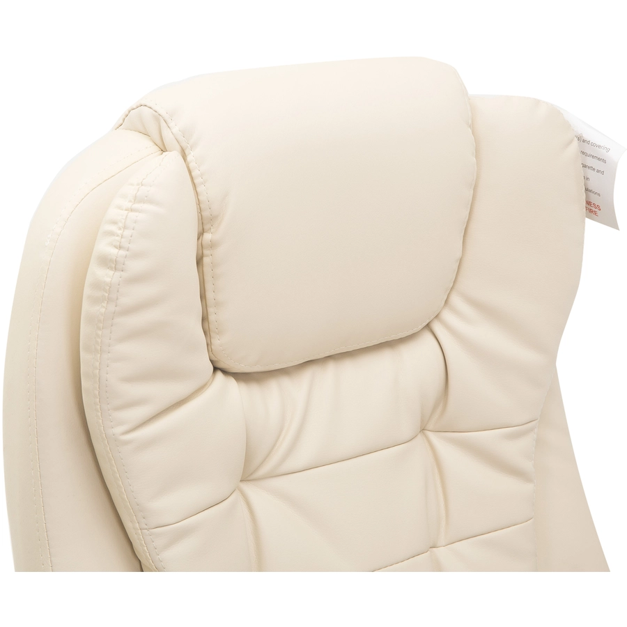 HOMCOM Bürosessel  Chefsessel mit Massagefunktion creme