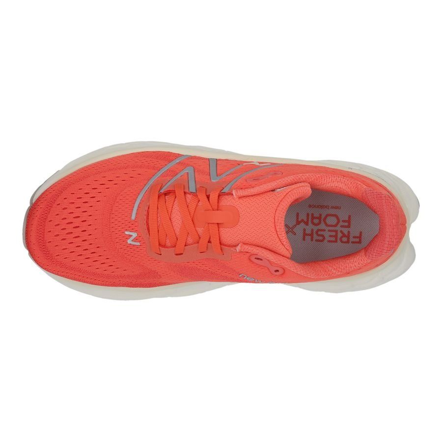 New Balance Chaussures de Running Fresh Foam X More V4 - Rouge/Blanc Femme