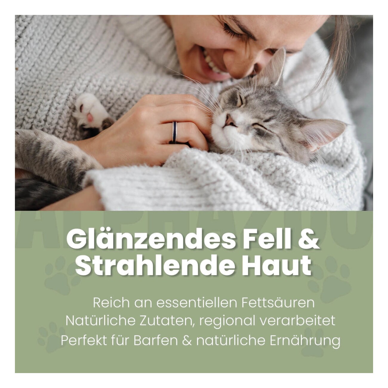 ALPHAZOO Premium Hanföl für Katzen I Entspannung und Fellglanz