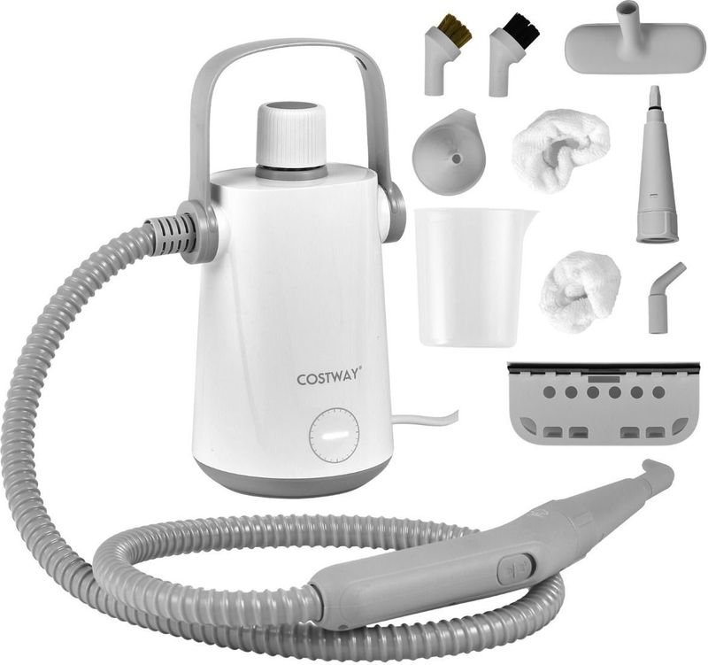 Coast Handstoomreiniger - 1000W - 300ml - Incl. 10 Accessoires - Grijs/ Wit