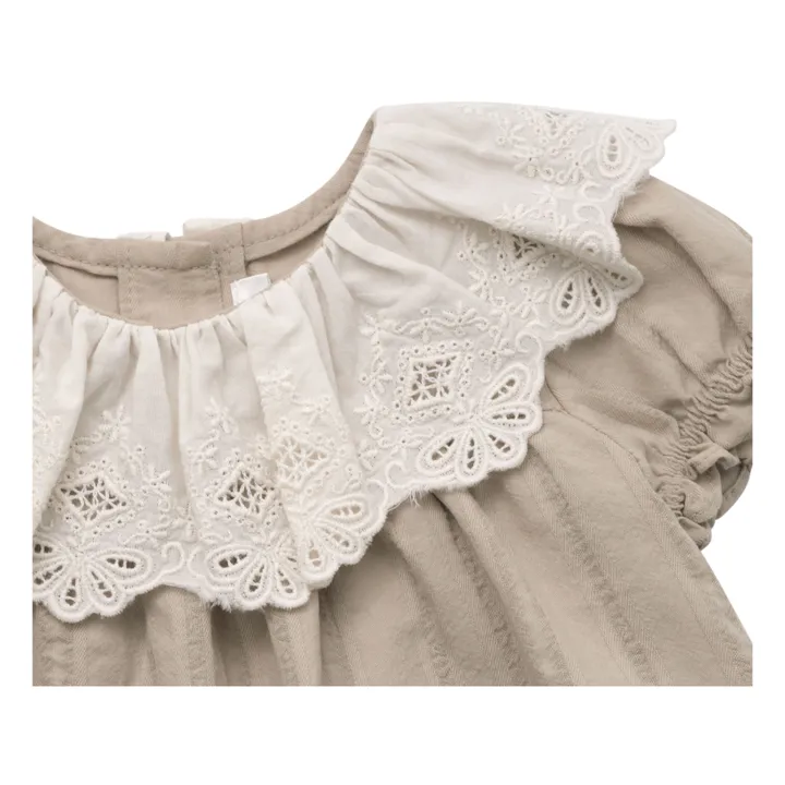 Louisiella Blouse Byron Col Dentelle | Beige