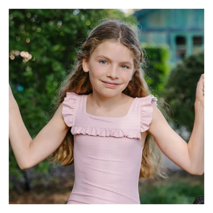 Minnow Maillot 1 Pièce Square Pois | Rose