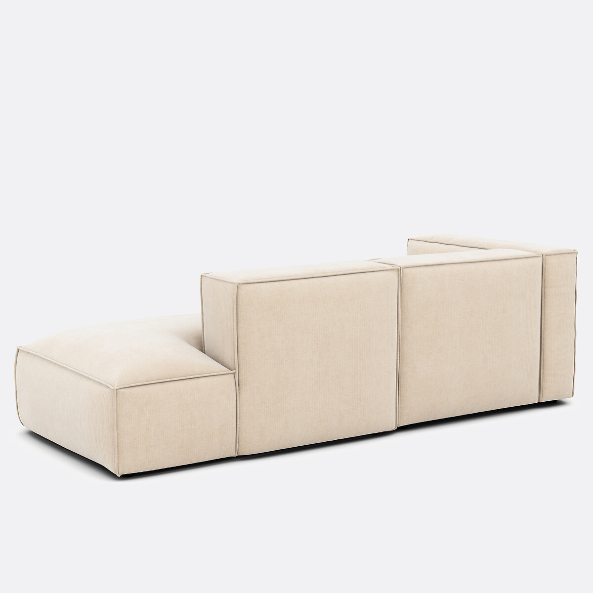 LA REDOUTE INTERIEURS<br>Sofá em veludo de canto esquerdo Vintage Seven