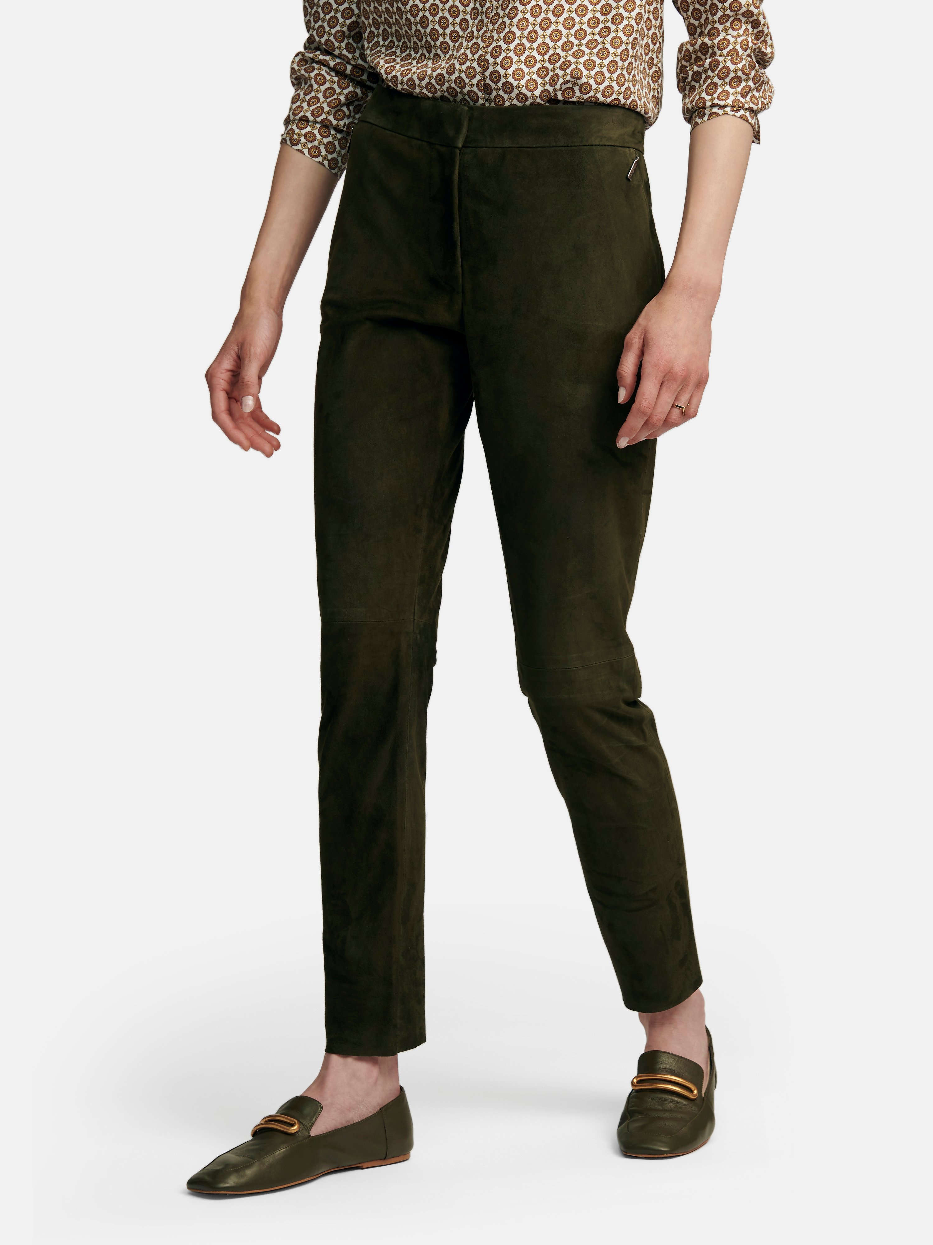 Knöchellange Lederhose
