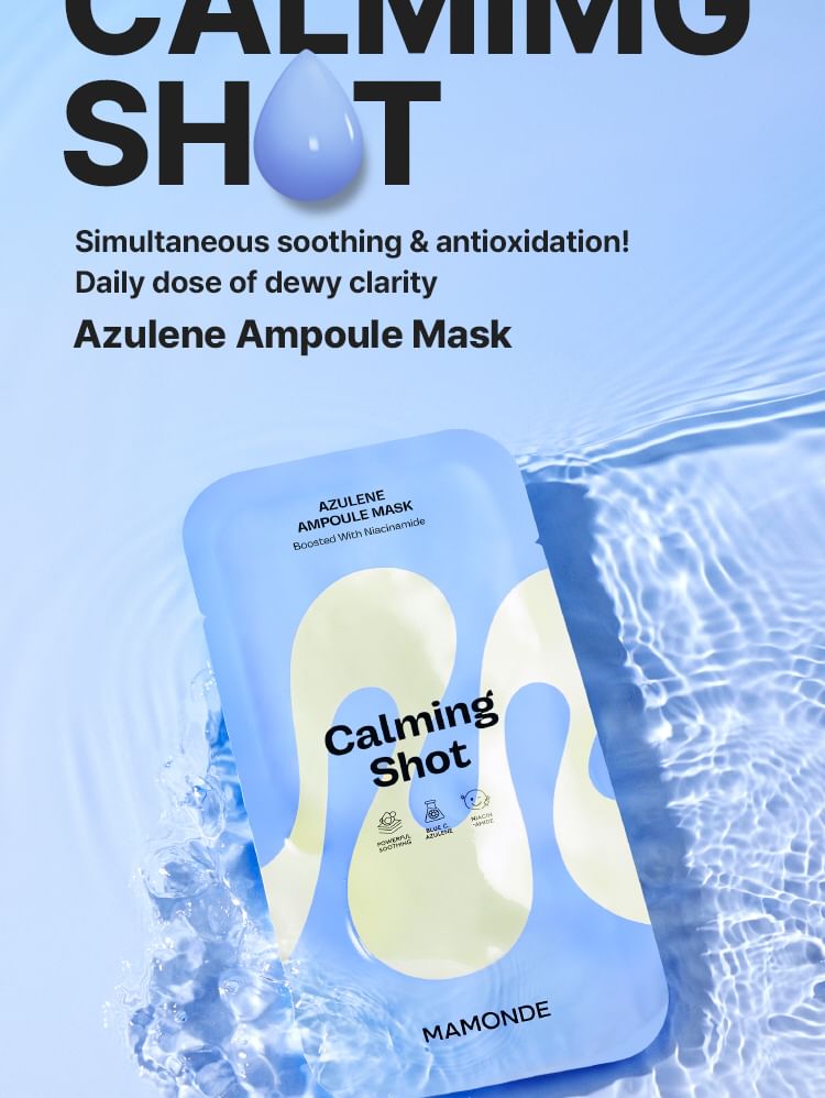 MAMONDE - Calming Shot Azulene Ampoule Mask