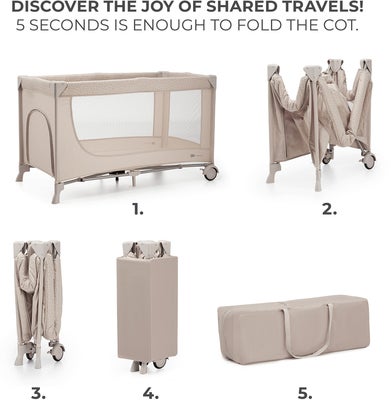 Kinderkraft JOY 2 Reiseseng, Beige