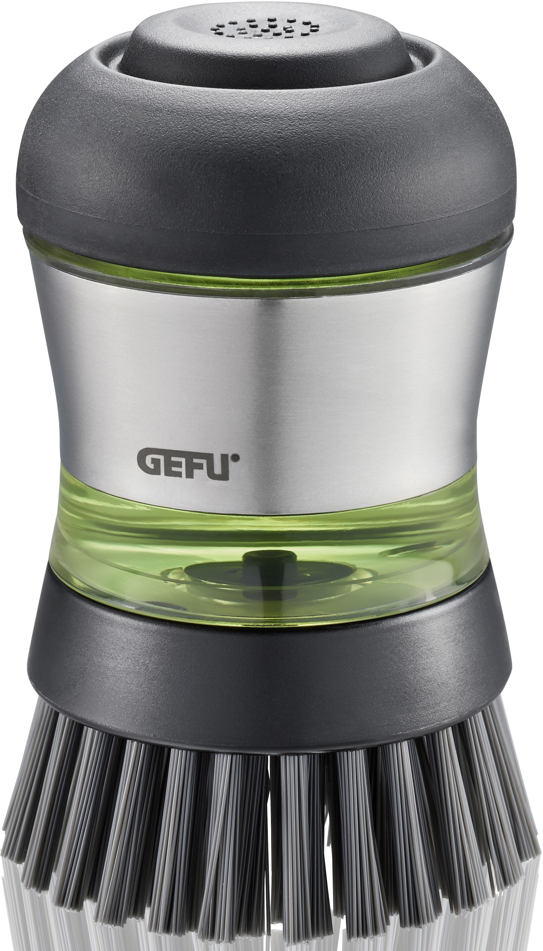 GEFU Reinigungsbürste »SWIFT« Set 1 Stk. aus Edelstahl | Kunststoff ergonomisch geformt, mit Spülmittelspender