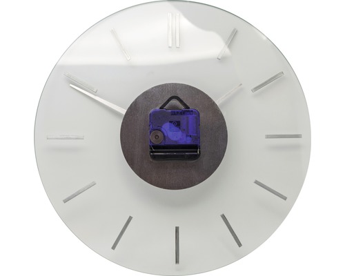 Wandklok Stripe aluminium/glas Ø 31 cm