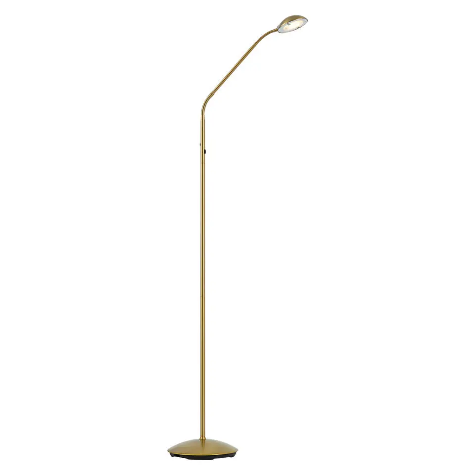 Qazqa vloerlampen waldorf goudkleurig geïntegreerde led