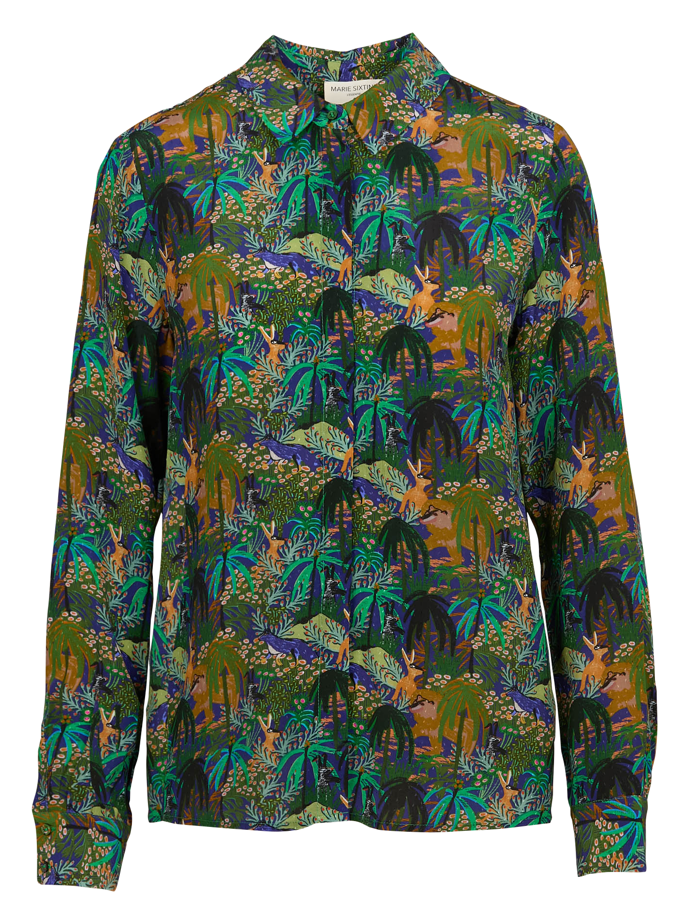 ASATI - Chemise col italien à imprimé floral | Multicolore