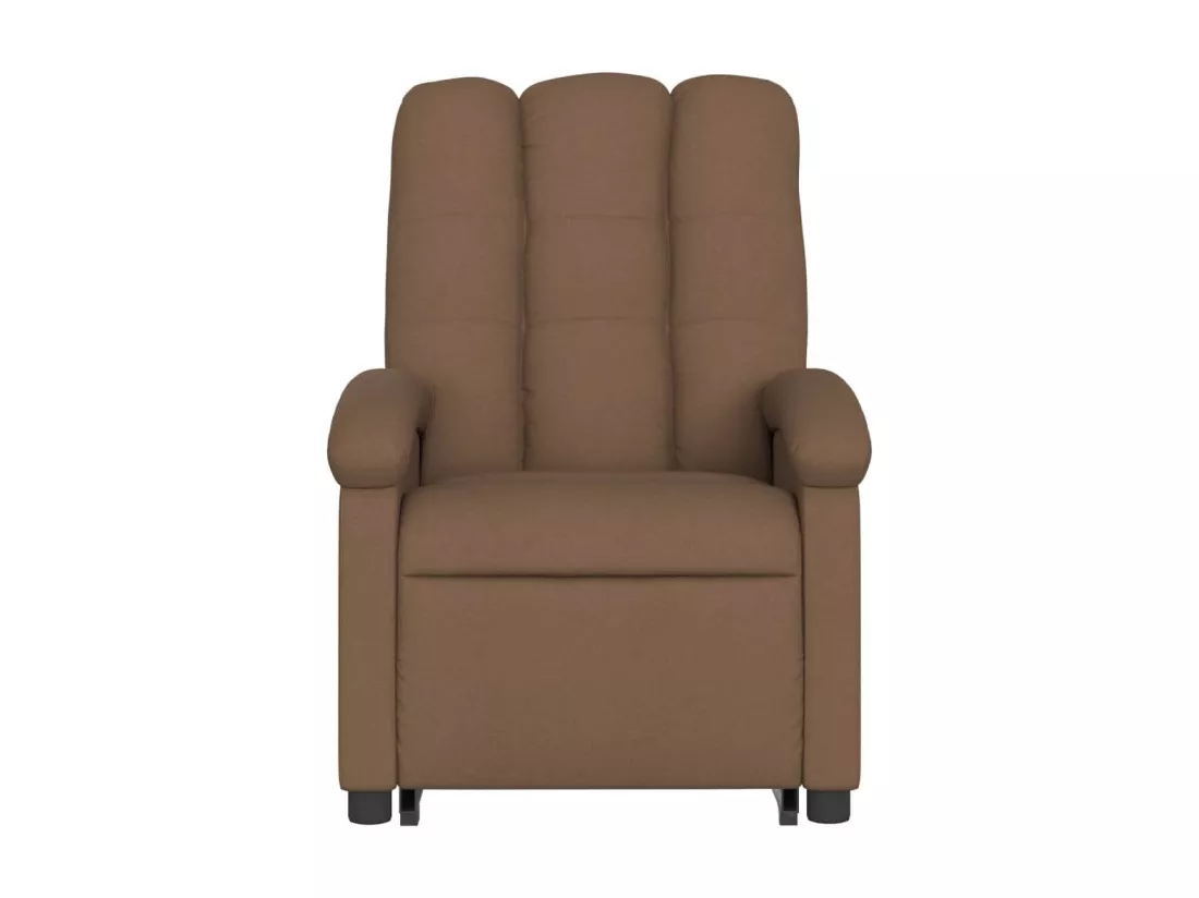 Fauteuil inclinable massant électrique Marron Tissu