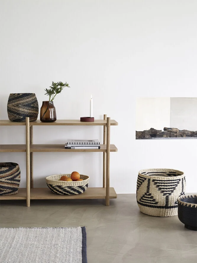 Hübsch Library Shelf Unit Double Natural Natur