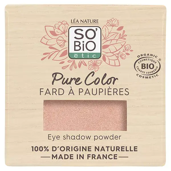Sombra para olhos orgânica So'Bio Étic Pure Color nº 04 Rose Tendresse 3g